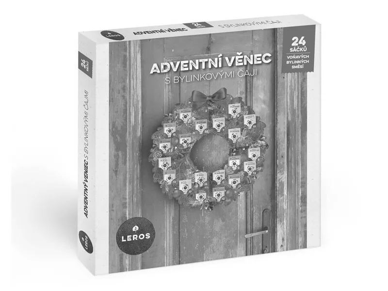 LEROS Adventní věnec s bylinkovými čaji 24 sáčků